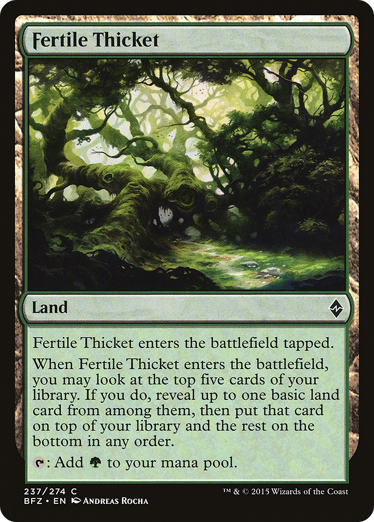 Fertile Thicket (BFZ-237) (Foil)