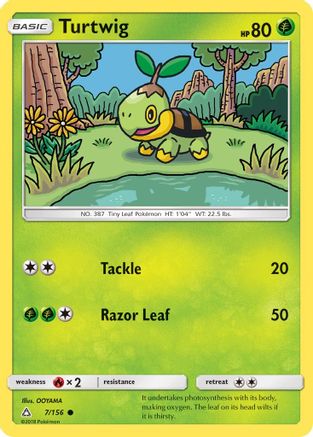 Turtwig (7) (UPR-007) (Reverse Holofoil)