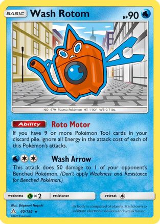 Wash Rotom (UPR-040) (Reverse Holofoil)
