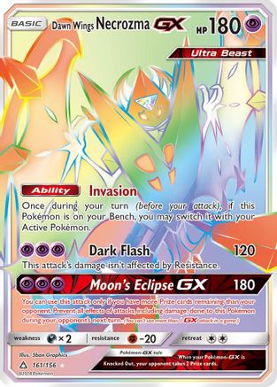 Dawn Wings Necrozma GX (Secret Rare) (UPR-161) (Holofoil)