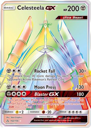 Celesteela GX (Secret Rare) (UPR-162) (Holofoil)