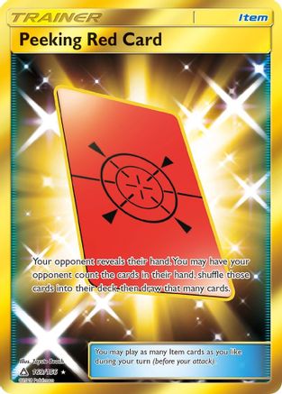 Peeking Red Card (Secret Rare) (UPR-169) (Holofoil)