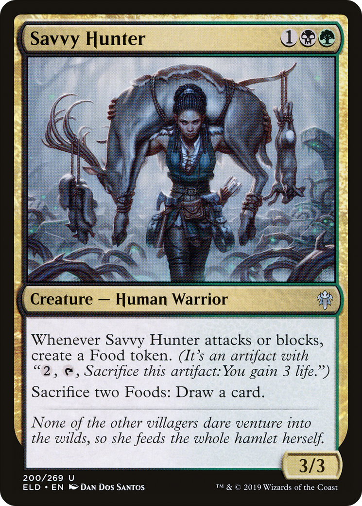 Savvy Hunter (ELD-200) (Foil)