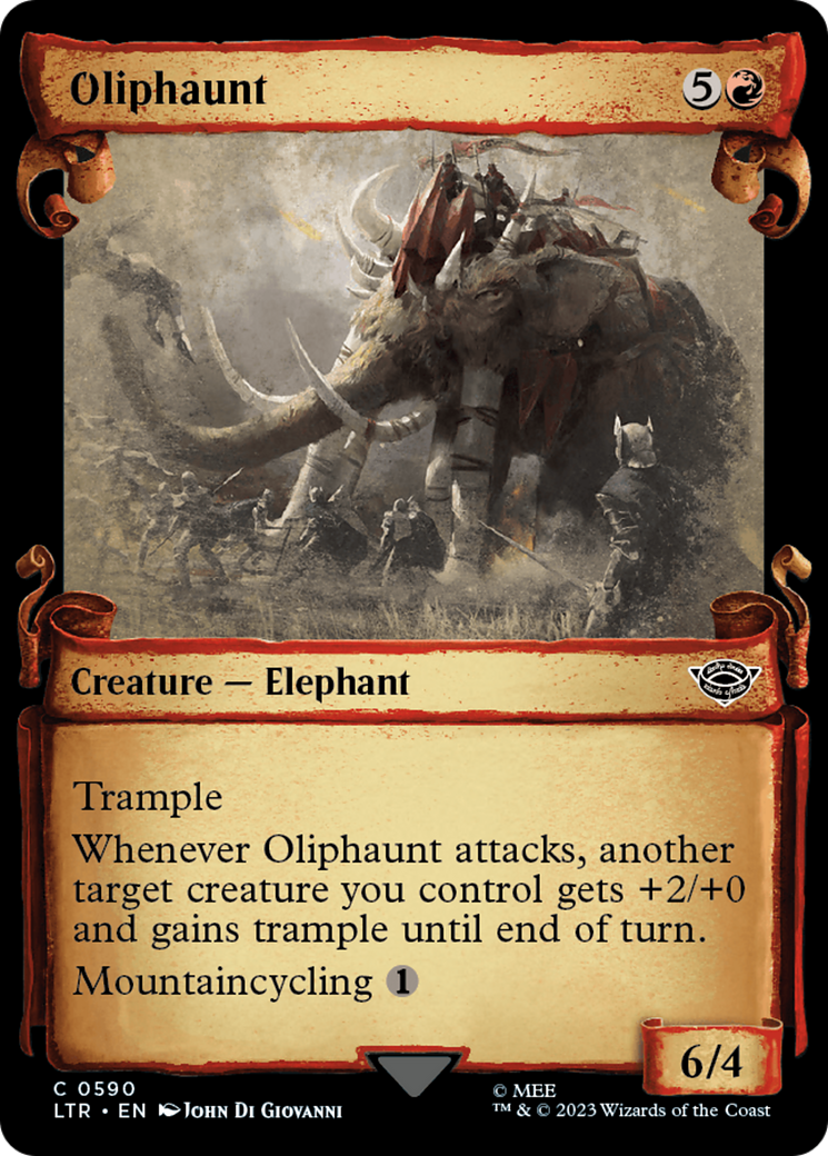 Oliphaunt (LTR-590) (Showcase) (Scroll) (Foil)