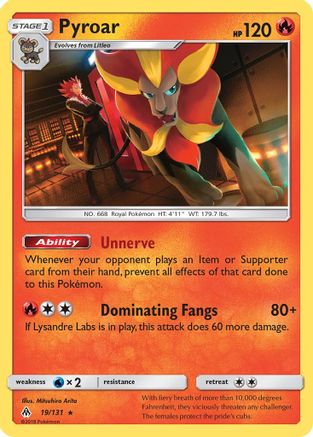 Pyroar (FLI-019) (Reverse Holofoil)