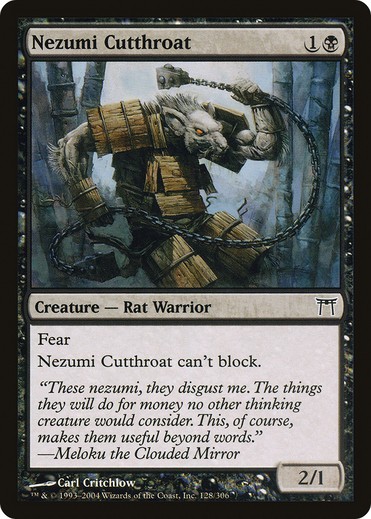 Nezumi Cutthroat (CHK-128) (Foil)