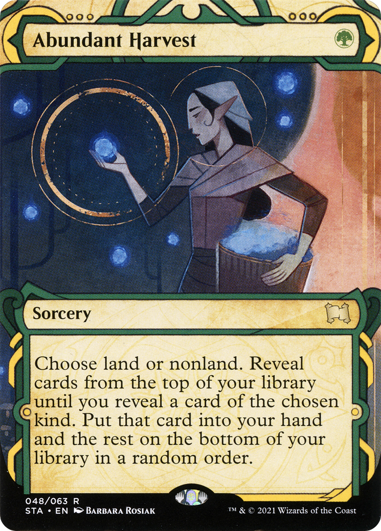Abundant Harvest (STA-48E) (Borderless) (Etched Foil)