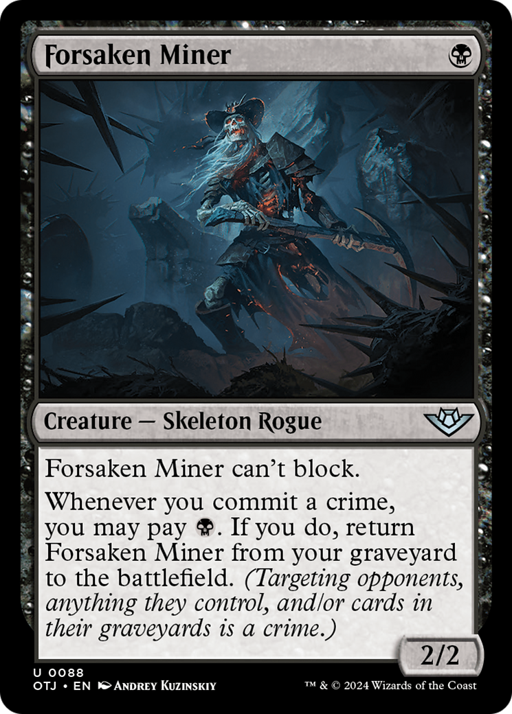 Forsaken Miner (OTJ-088) (Foil)