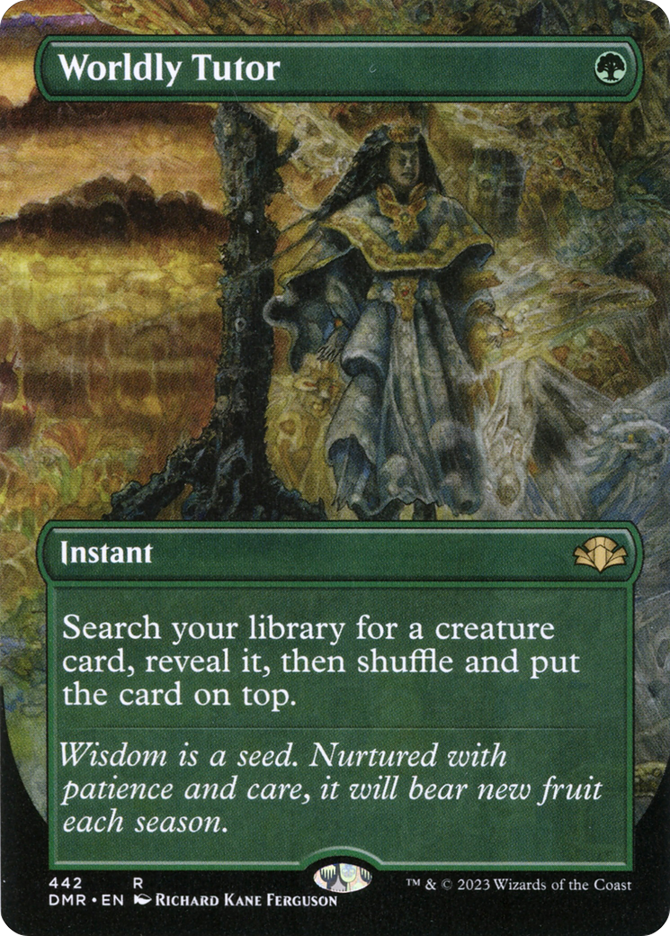Worldly Tutor (DMR-442) (Borderless) (Foil)