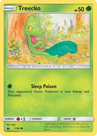 Treecko (7) (CES-007) (Reverse Holofoil)