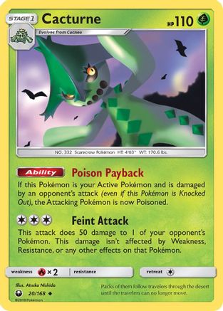Cacturne (CES-020) (Reverse Holofoil)