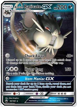 Alolan Raticate GX (CES-085) (Holofoil)