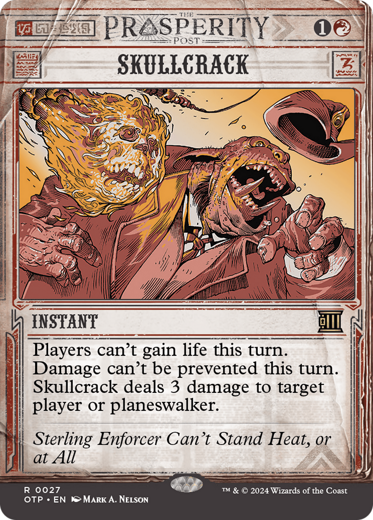 Skullcrack (OTP-027) (Showcase) (Borderless) (Foil)