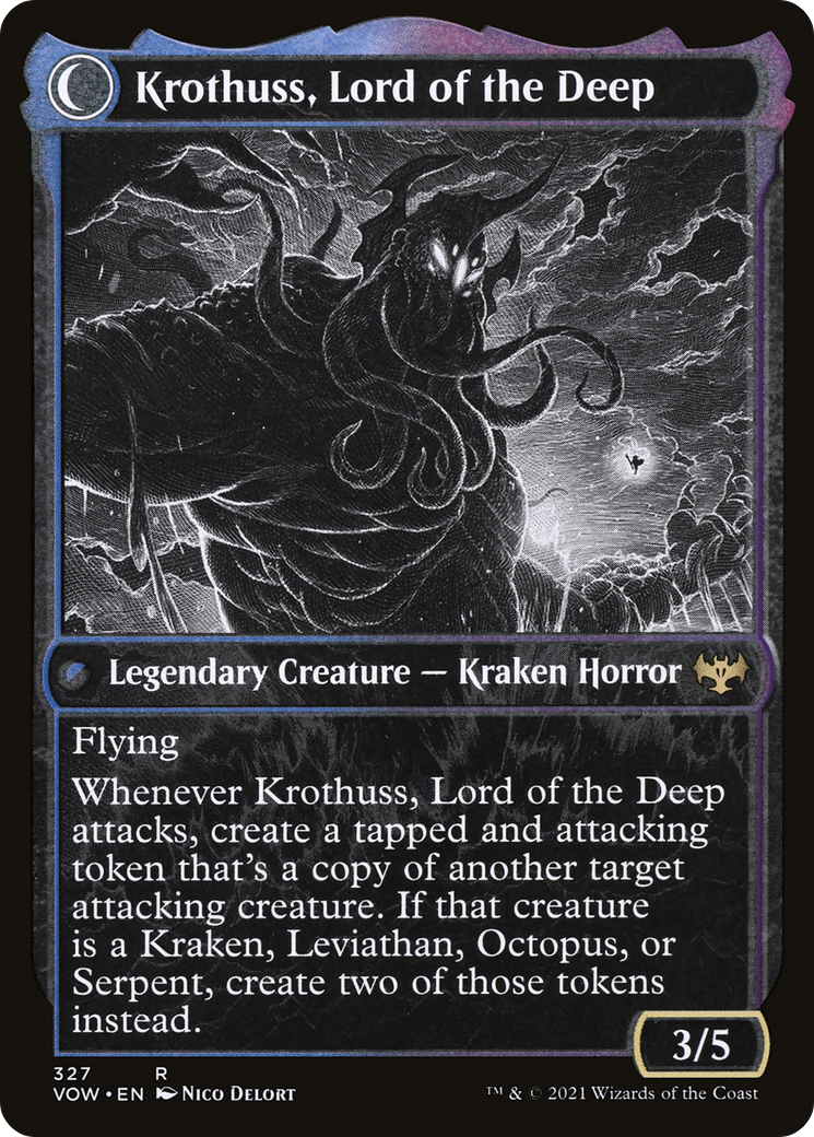 Runo Stromkirk // Krothuss, Lord of the Deep (VOW-327) (Showcase) (Foil)