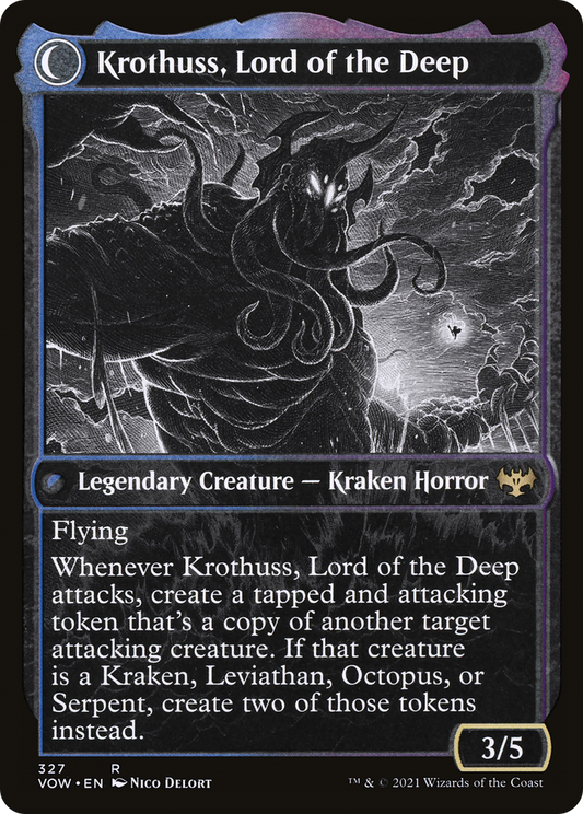 Runo Stromkirk // Krothuss, Lord of the Deep (VOW-327) (Showcase) (Foil)