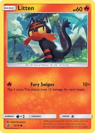 Litten (DRM-012) (Reverse Holofoil)