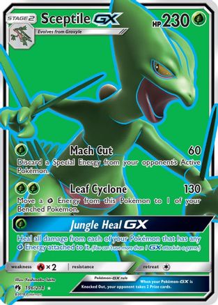 Sceptile GX (Full Art) (LOT-196) (Holofoil)