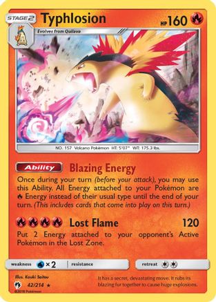 Typhlosion (LOT-042) (Reverse Holofoil)