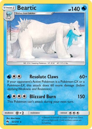 Beartic (LOT-062) (Reverse Holofoil)