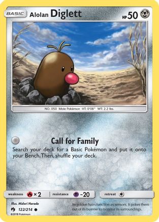 Alolan Diglett (LOT-122) (Reverse Holofoil)