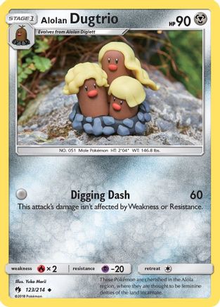 Alolan Dugtrio (LOT-123) (Reverse Holofoil)