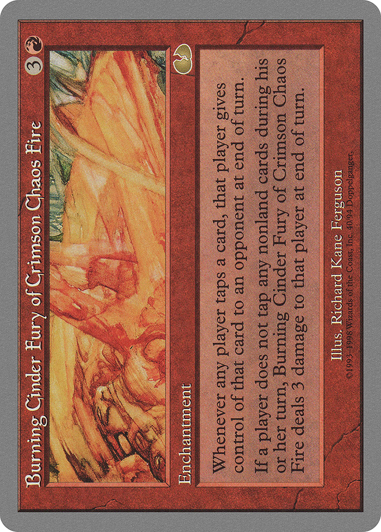 Burning Cinder Fury of Crimson Chaos Fire (UGL-040)