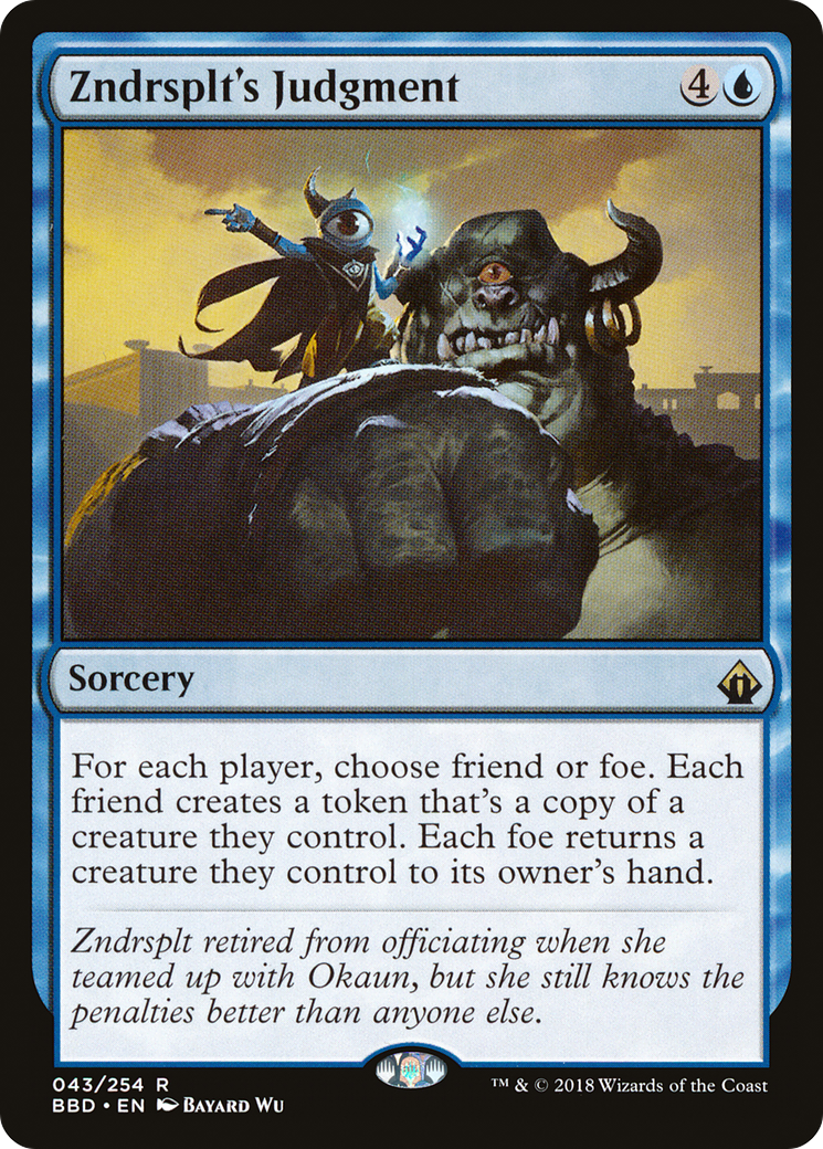 Zndrsplt's Judgment (BBD-043) (Foil)