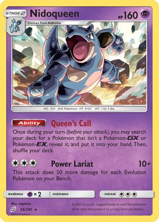 Nidoqueen (TEU-056) (Reverse Holofoil)