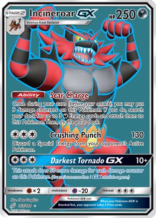 Incineroar GX (Full Art) (TEU-167) (Holofoil)