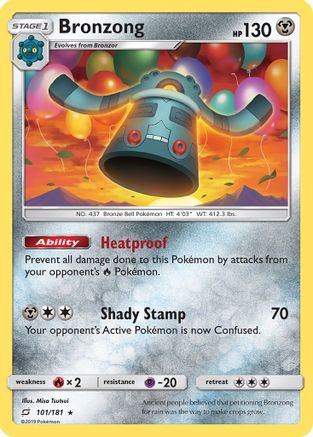 Bronzong (TEU-101) (Reverse Holofoil)