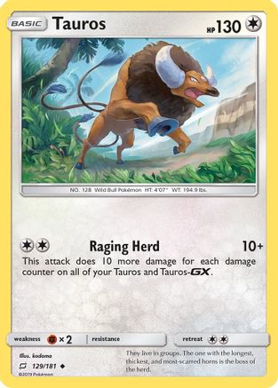 Tauros (TEU-129) (Reverse Holofoil)