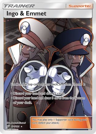 Ingo & Emmet (Full Art) (TEU-176) (Holofoil)