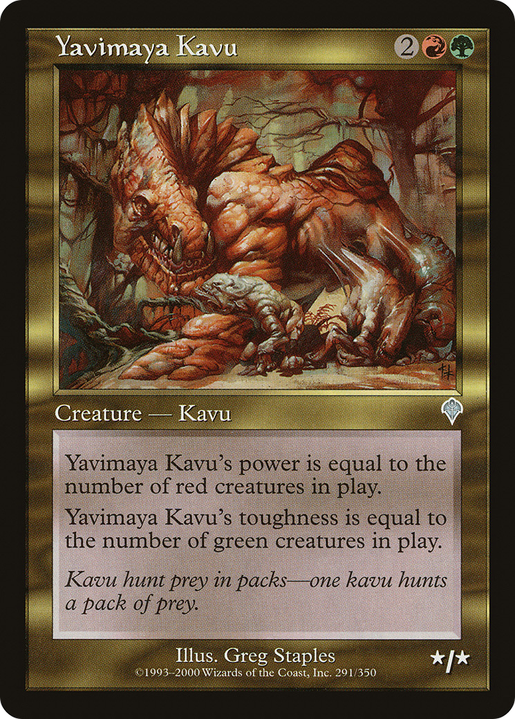Yavimaya Kavu (INV-291) (Foil)