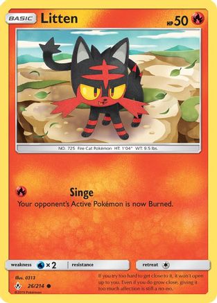 Litten (26) (UNB-026) (Reverse Holofoil)