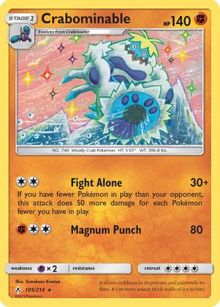 Crabominable (UNB-105) (Reverse Holofoil)