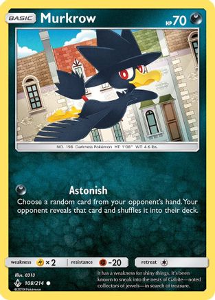 Murkrow (UNB-) (Reverse Holofoil)