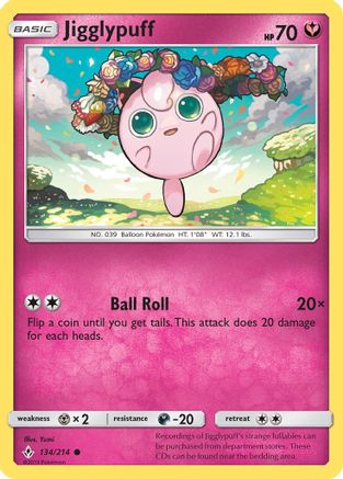 Jigglypuff (UNB-134) (Reverse Holofoil)