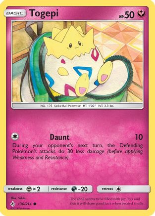 Togepi (UNB-136) (Reverse Holofoil)