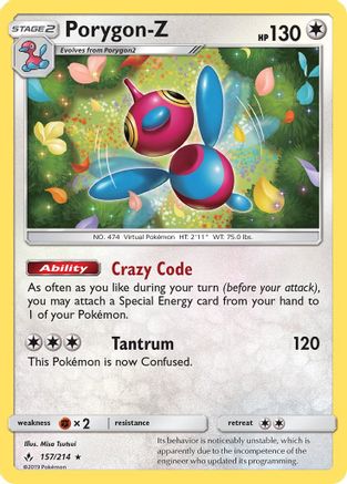 Porygon-Z (UNB-157) (Reverse Holofoil)