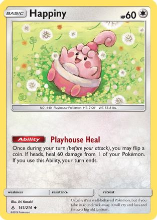 Happiny (UNB-161) (Reverse Holofoil)
