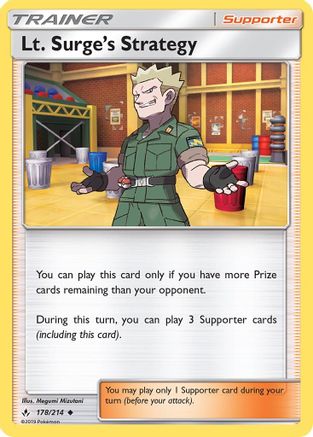 Lt. Surge's Strategy (UNB-178) (Reverse Holofoil)