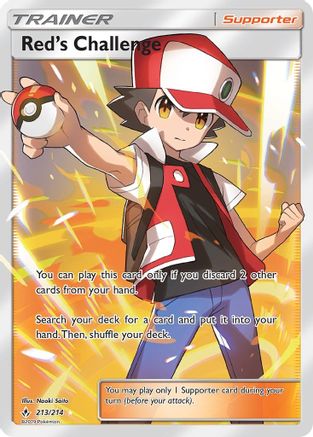 Red's Challenge (Full Art) (UNB-) (Holofoil)
