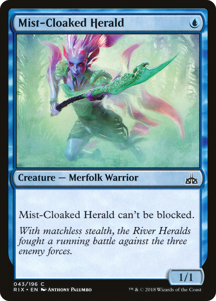 Mist-Cloaked Herald (RIX-043) (Foil)