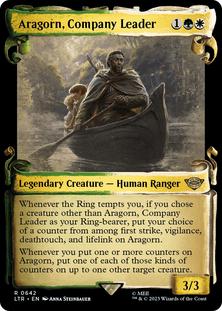 Aragorn, Company Leader (LTR-642) (Showcase) (Scroll) (Foil)