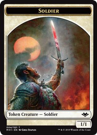 Soldier // Elephant Double-Sided Token (MH1-4 // 12)