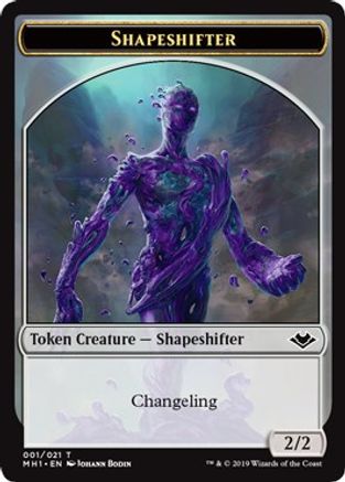 Shapeshifter // Golem Double-Sided Token (MH1-1 // 18)