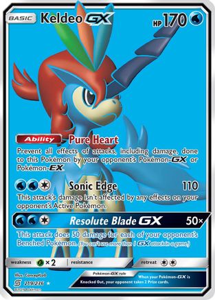 Keldeo GX (Full Art) (UNM-) (Holofoil)