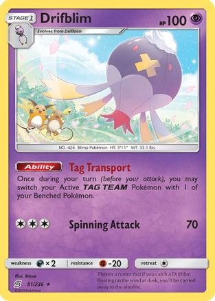 Drifblim (UNM-081) (Reverse Holofoil)