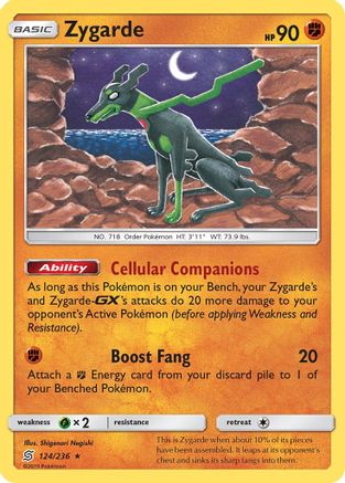 Zygarde (UNM-124) (Reverse Holofoil)