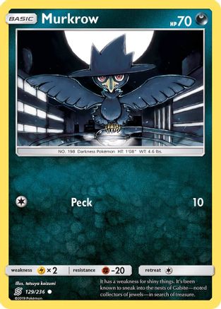 Murkrow (129) (UNM-129) (Reverse Holofoil)
